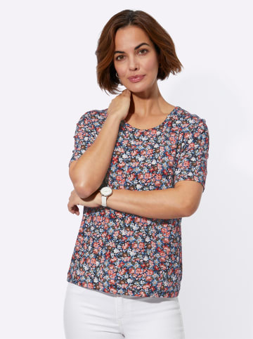 WITT WEIDEN Shirt in marine-flamingo-bedruckt