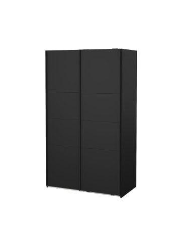 ebuy24 Schiebetürenschrank Catania (2-türig) Schwarz 119 x 67 cm