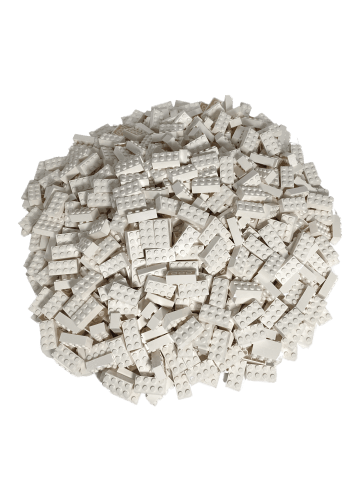 LEGO 2x4 Bausteine 3001 50x Teile - ab 3 Jahren in white