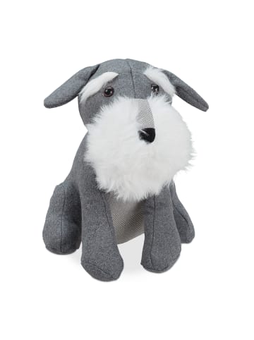 relaxdays Türstopper Hund in Grau - (B)19x (H)25 x (T)32 cm