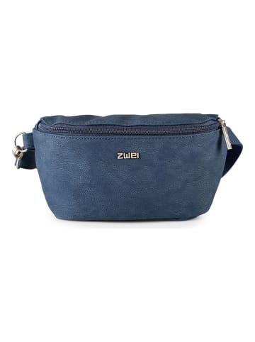 Zwei Mademoiselle.M Gürteltasche 25 cm in nubuk blue