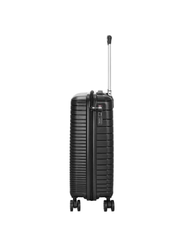 D&N Travel Line 4600 - 4-Rollen-Kabinentrolley S 55 cm (black) in schwarz