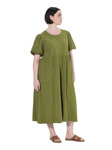 Ulla Popken Midikleid in oliv
