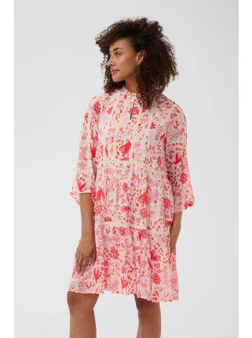 PART TWO Kleid NibiPW Gerade Passform in Poppy Red Bird Print