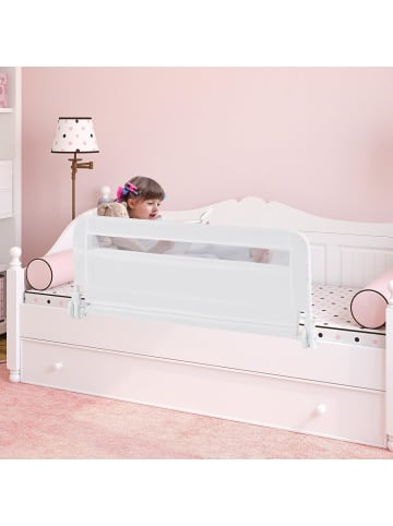 COSTWAY Bettgitter klappbar für Kleinkinder in Weiß