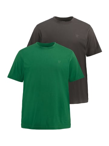 JP1880 Kurzarm T-Shirt in smaragdgrün