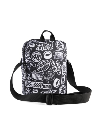 Puma Academy AOP Portable 1 Liter Umhängetasche in puma black turbo AOP