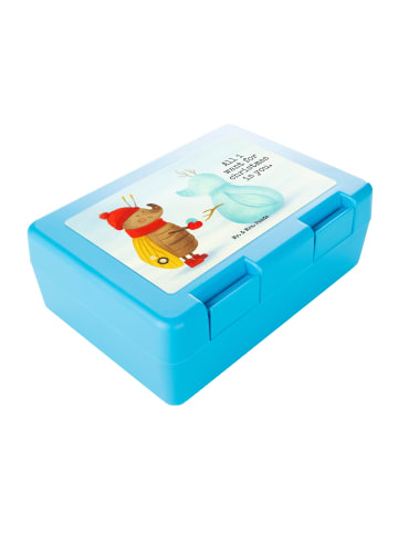 Mr. & Mrs. Panda Vesperbox Nachtfalter Schneemann Design mit Spruch in Weiß