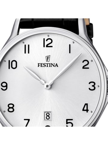 Festina Analog-Armbanduhr Festina Klassik schwarz mittel (ca. 39,2mm)