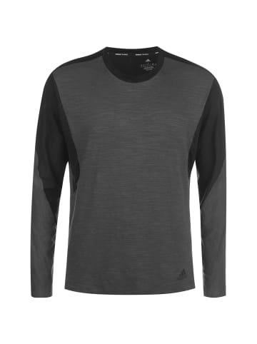 adidas Performance Longsleeve Designed 4 Training Aeroready in schwarz / grau