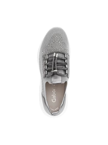 Gabor Sportliche Schnürschuhe in Silber