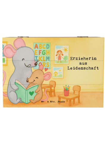 Mr. & Mrs. Panda Aufbewahrungsbox Erzieherin Leidenschaft Design... in Weiß