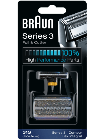 Braun Ersatzscherkopf "Series 3 - 31S" in Silber