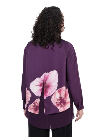 Ulla Popken Bluse in dunkle traube