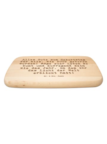 Mr. & Mrs. Panda Frühstücksbrett Spruch 2002 Geburtstag mit Spruch in Transparent