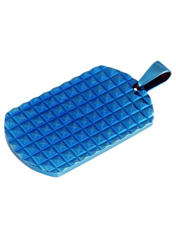 Adeliás Unisex Anhänger aus Edelstahl in blau