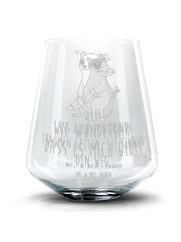 Mr. & Mrs. Panda Longdrinkglas Plumplori Glücklich mit Spruch in Transparent