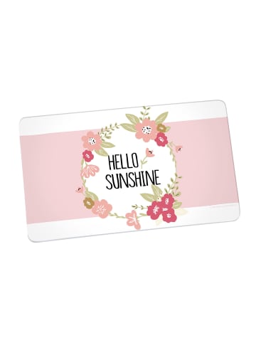 Geda Labels Frühstücksbrettchen Hello Sunshine in Rosa - 23,5x14,5x0,3cm