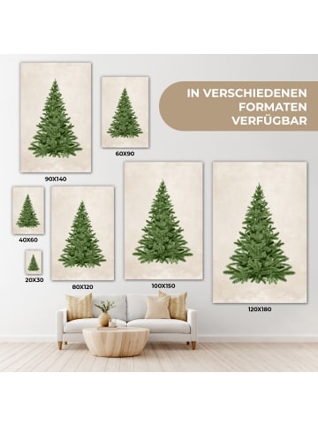 MuchoWow Leinwand Bilder Olivgrün