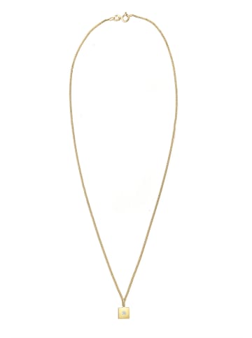 Elli DIAMONDS  Halskette 585 Gelbgold Viereck in Gold