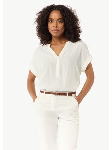 comma Bluse kurzarm in Weiß
