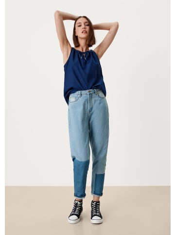 QS Denim Hose 7/8 in Blau