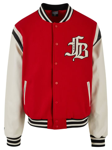 FUBU FUBU Herren FM231-021-2 FUBU Old English Varsity Jacket in red/offwhite/black