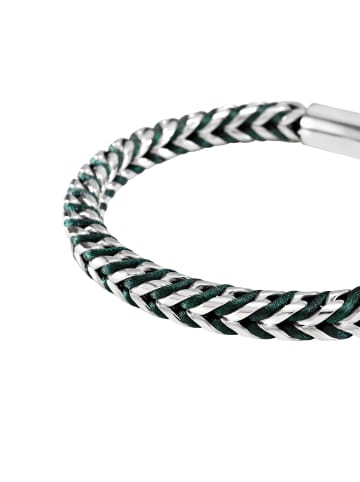 Breil Armband shackle silber, schwarz