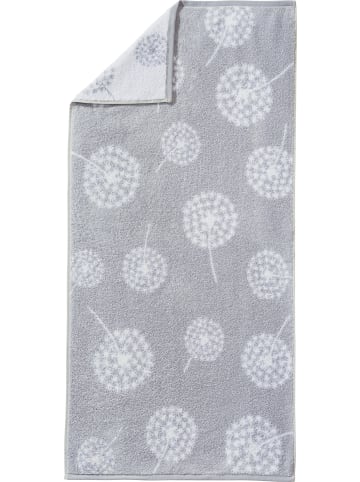 Erwin Müller Frottier, Jacquard Handtuch Pusteblume in silber-weiß