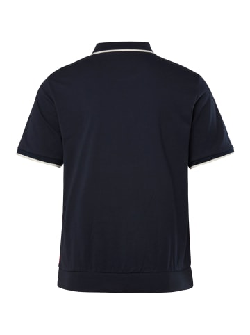 Men Plus Poloshirt in navy blau