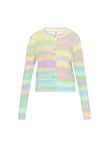 myMo Cardigan in lime multicolor