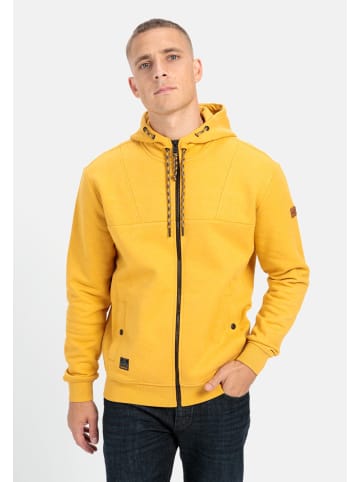 Camel Active Sweatjacke aus einem Organic Cotton Mix in Gelb