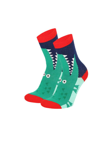 Yuhu Jungen Socken mit Tieren 3er Pack Motivsocken in Gelb
