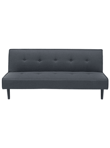 Beliani 3-Sitzer Sofa VISBY in Grau/Schwarz - (W) 180 x (H) 80 x (L) 92 cm
