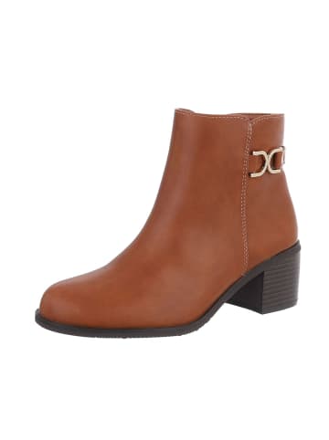 Ital-Design Stiefelette in Camel