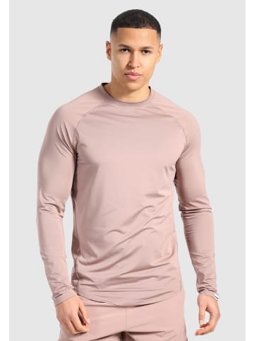 SMILODOX Longsleeve Powerfit in Taupe