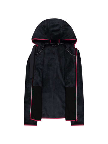 cmp Fleecejacke Jacket Fix Hood in Dunkelgrau