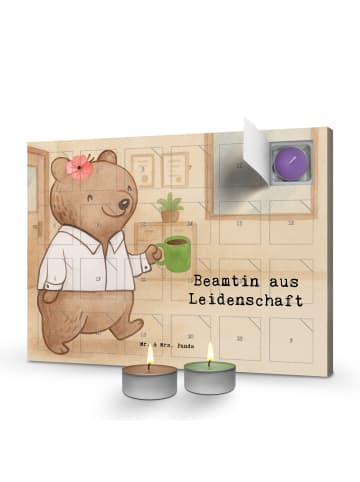 Mr. & Mrs. Panda Adventskalender Beamtin Leidenschaft Design mit... in Weiß