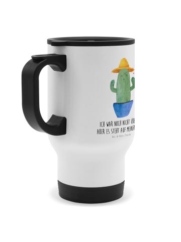 Mr. & Mrs. Panda thermosbecher Kaktus Hut mit Spruch in Weiß
