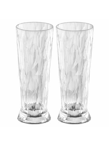 koziol 2er Set Weizenbierglas Superglas Club No. 11 500 ml in transparent