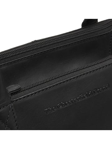 The Chesterfield Brand Solvin Schultertasche Leder 30 cm in black
