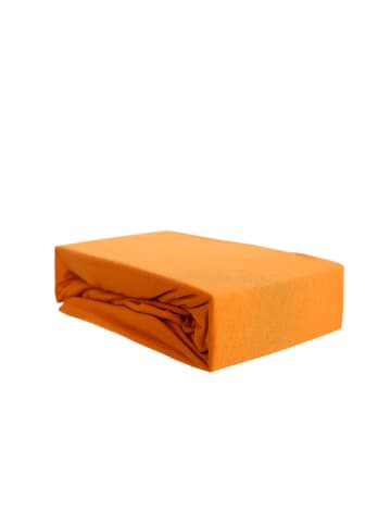 COFI 1453 Spannbettlaken, 100% Baumwolle, 90-100x200 cm in Orange
