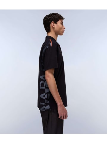 Napapijri Polo "E-Rivalto Ss" in Schwarz