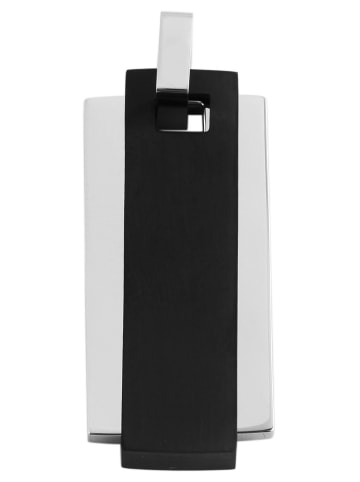 Adeliás Unisex Anhänger aus Edelstahl in schwarz