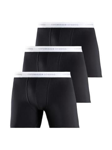Copenhagen Studios Langer Boxer in schwarz-weiß