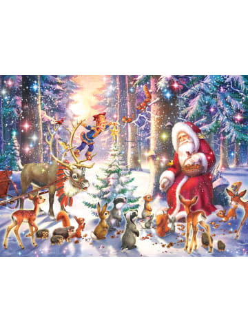 Ravensburger Waldweihnacht | Anzahl Teile: 100, Maße (B/H): 49 x 36 cm, XXL Puzzle,...