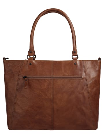 SPIKES & SPARROW Shopper echt Leder in cognac