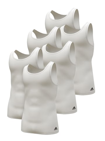 adidas T-Shirt Tank Top (6PK) in White