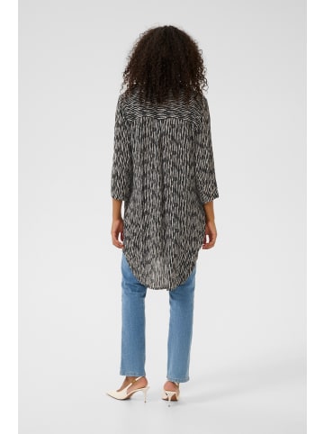 Kaffe Langarm - Hemd KAjessi Loose fit in Black/Chalk Graphic Lines
