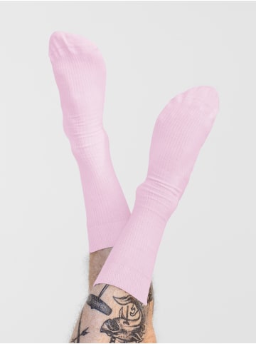 Erlich Textil  3er Pack Casual Cotton Gerippte Socken aus Bio-Baumwolle in zuckerwatte